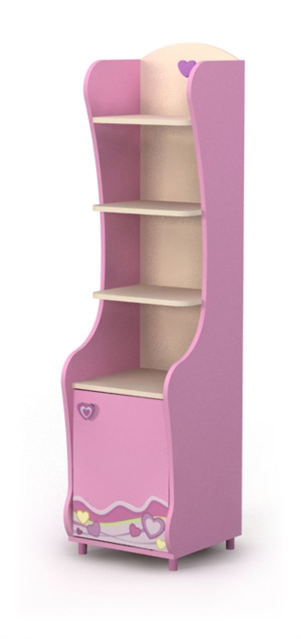 Шкаф книжный-5 Pink