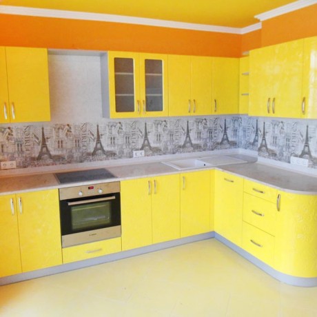 Кухня МДФ Желтый цветок